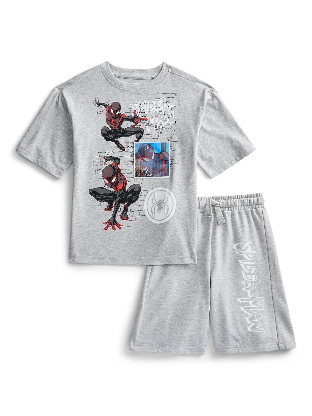 Boy’s Marvel Spider-Man Short Sleeve Tee & Shorts Set Size: 14/16